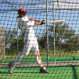 Batting Cage Nets: #60 Twisted Knotted Black Polyethylene. Heavy Duty, Commercial Grade